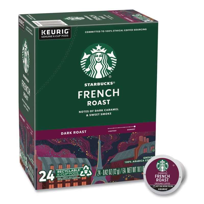 Starbucks SBK011111158 French Roast K-Cups, 24/box
