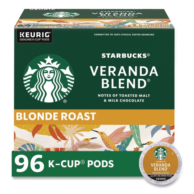 Starbucks SBK011111159CT Veranda Blend Coffee K-Cups, 24/box, 4 Box/carton