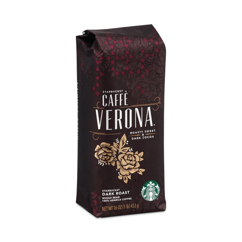 Starbucks SBK11017871 Whole Bean Coffee, Caffe Verona, 1 Lb Bag