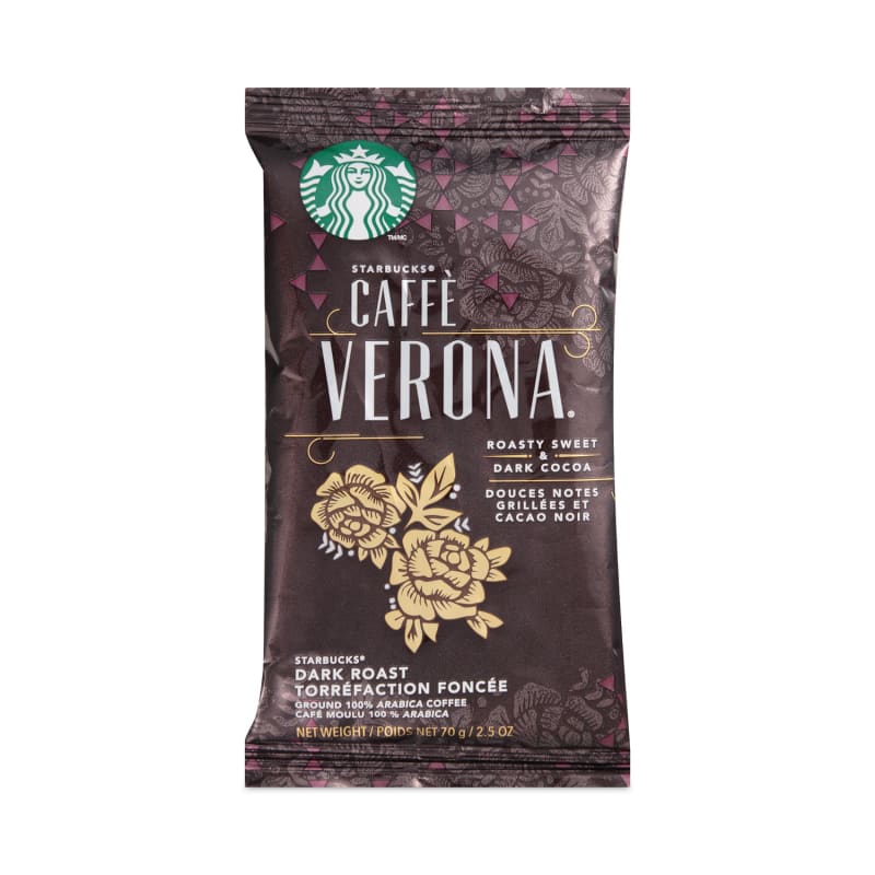 Starbucks SBK11018192 Coffee, Caffe Verona, 2.5 Oz Packet, 18/box