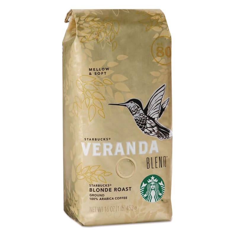 Starbucks SBK11019631 Coffee, Veranda Blend, Ground, 1 lb Bag