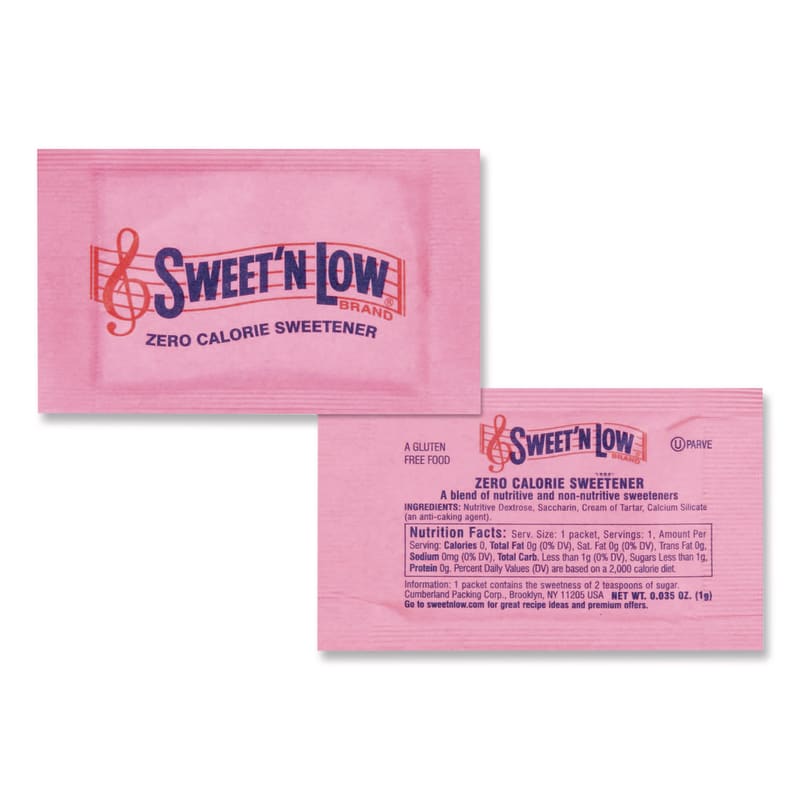Sweet'N Low SMU50150 Sugar Substitute, 0.15 oz Packet, 400/Box