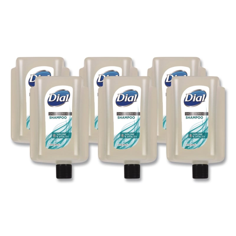 Dial Professional DIA98963 Salon Series Shampoo for Versa Dispenser, Floral Scent, 15 oz, 6/Carton