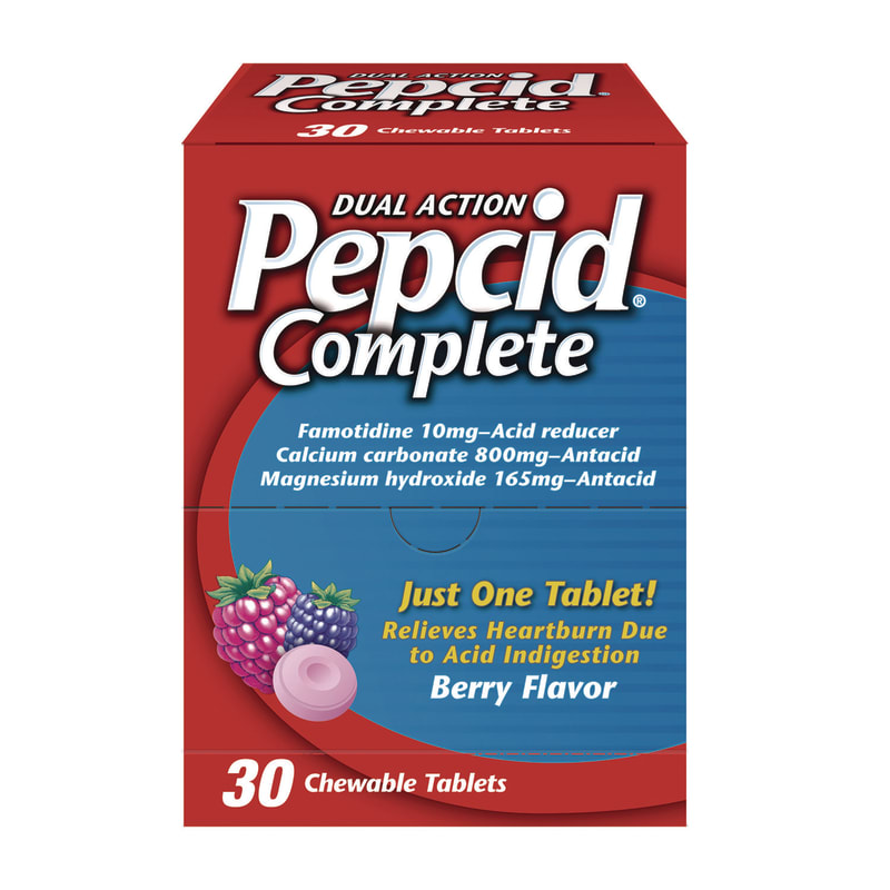 Pepcid PCD64228 Complete Dual-Action Antacid, Berry Flavor, 30/Box