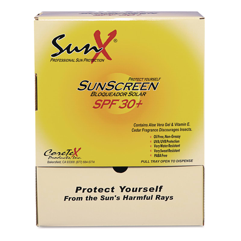 SunX PFYCT91664 Spf30 Sunscreen, Single Dose Pouch, 100/box