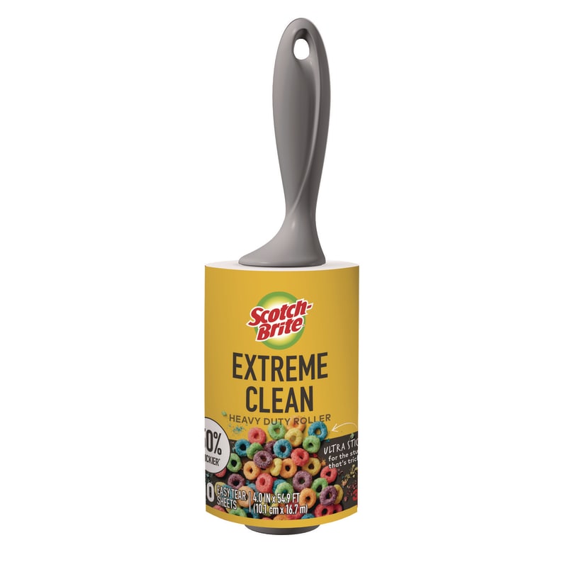 Scotch-Brite MMM830RS100 Extreme Clean Lint Roller, 100 Sheets/Roll