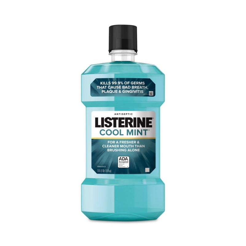 Johnson & Johnson PFI42735 Listerine Cool Mint Mouthwash, 1 L Bottle