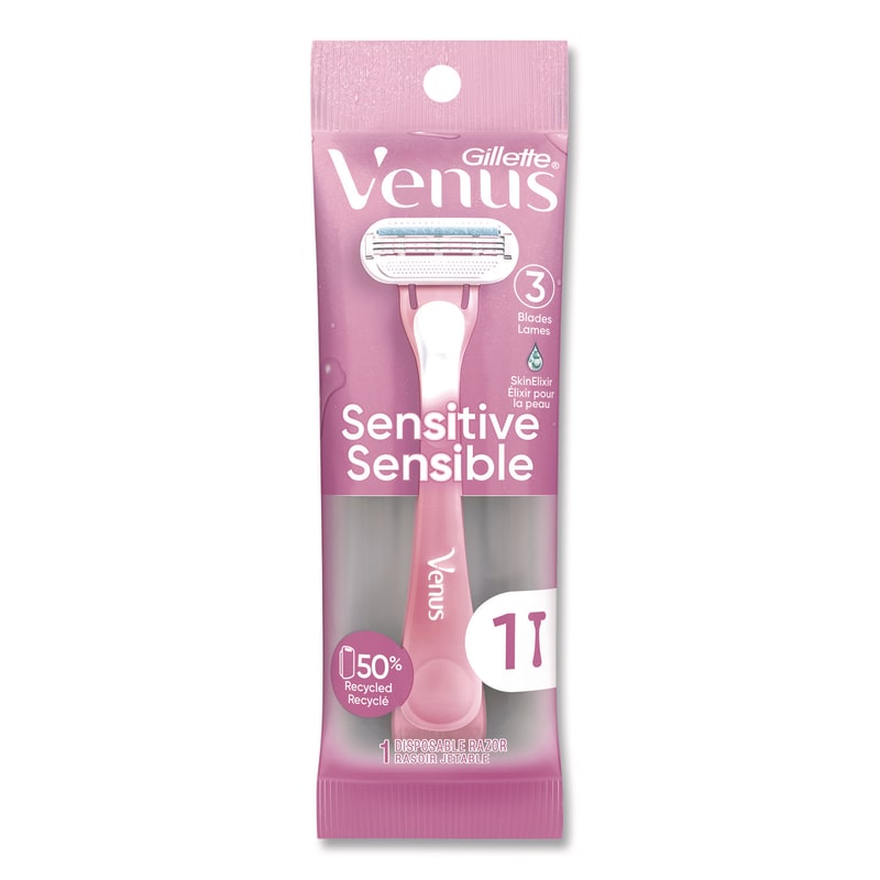 Gillette PGC64906 Venus Sensitive Sensible Razors, 3 Blades, 36/Carton