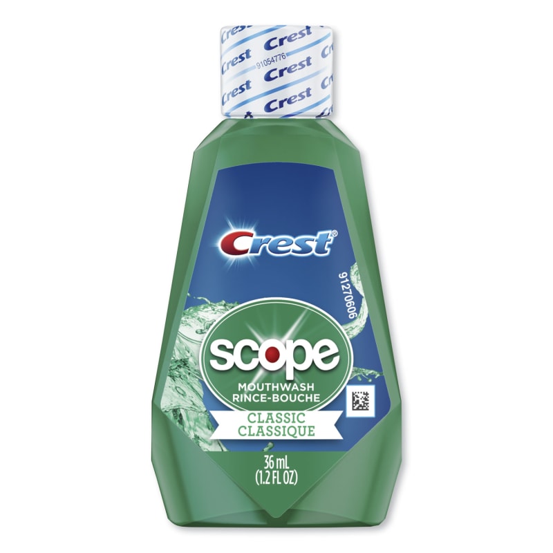 Crest PGC97506 + Scope Rinse, Classic Mint, 36 Ml Bottle, 180/carton