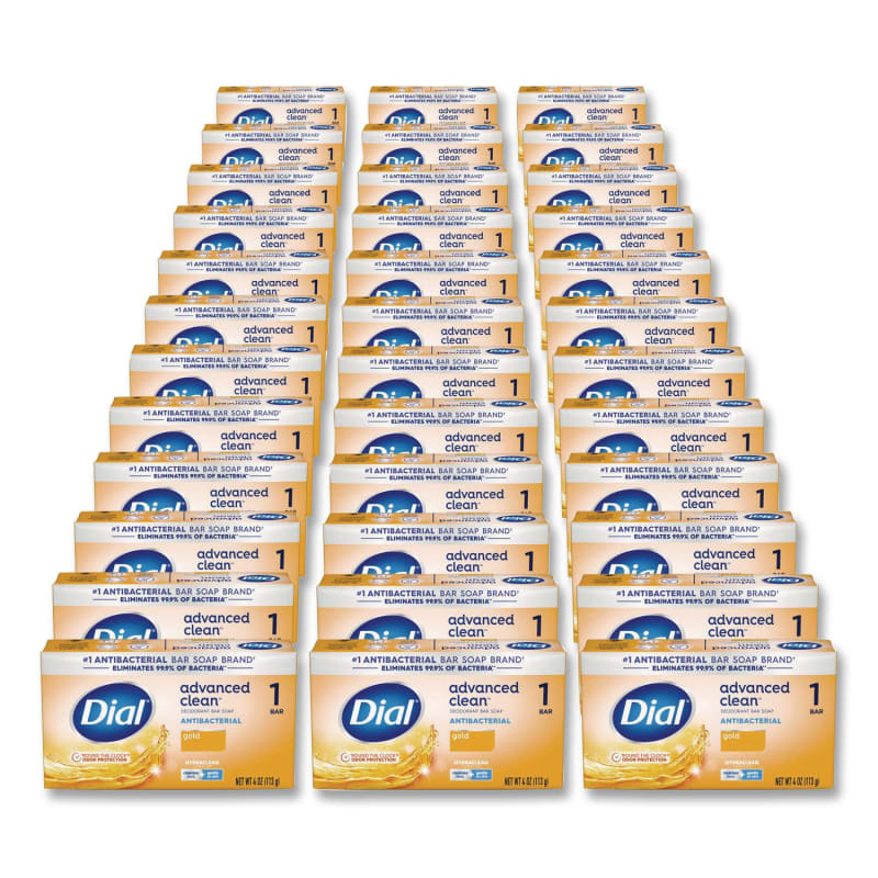 Dial DIA92617 Deodorant Bar Soap, Iconic Dial Gold Fragrance, 4 oz, 36/Carton