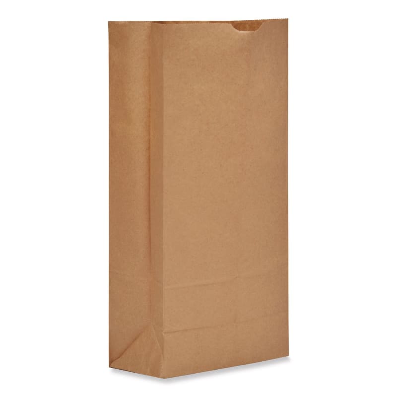 Ross & Wallace Paper Products BAGGH25 Grocery Paper Bags, 25# Size, Heavy-Duty, 50# Basis Weight, 8.25" x 5.38" x 18", Kraft, 500/Bundle