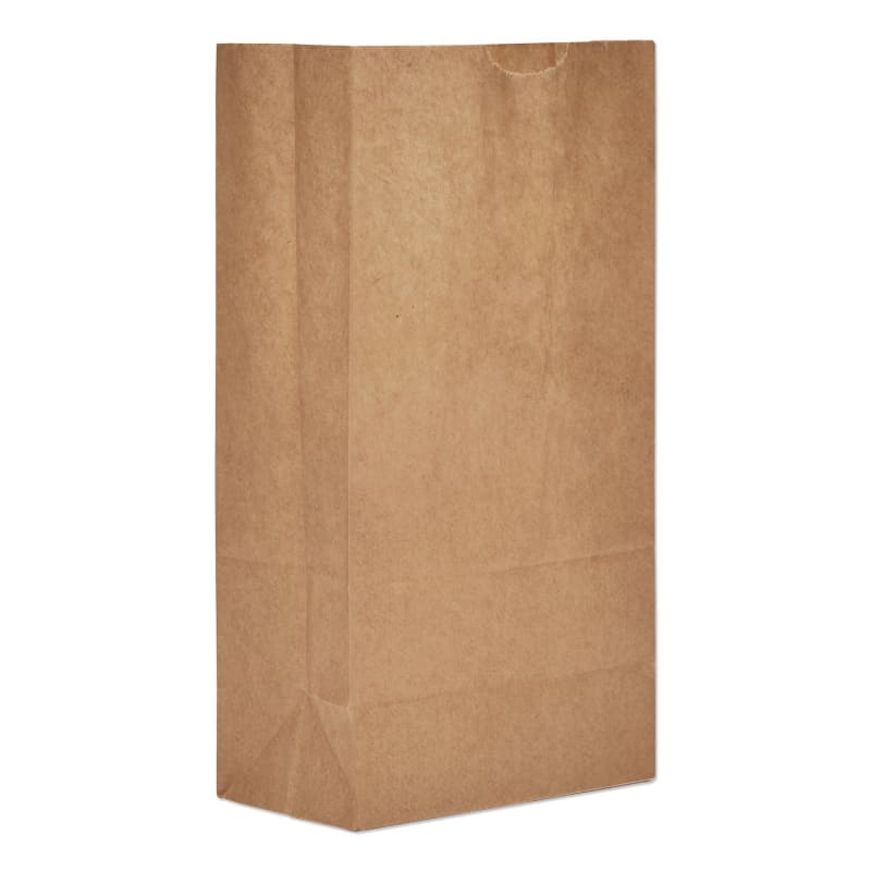 Ross & Wallace Paper Products BAGGX5500 Grocery Paper Bags, 5# Size, Extra-Heavy-Duty, 50# Basis Weight, 5.25" x 3.38" x 10.94", Kraft, 500/Bundle