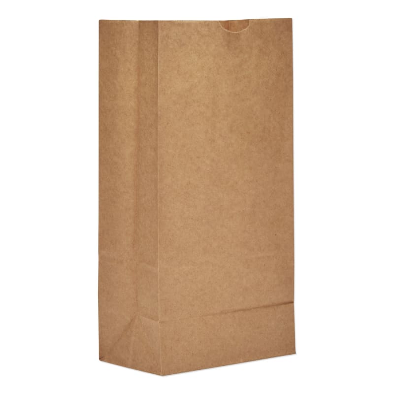 Ross & Wallace Paper Products BAGGX8500 Grocery Paper Bags, 8# Size, Extra-Heavy-Duty, 60# Basis Weight, 6" x 3.88" x 12.5", Kraft, 500/Bundle