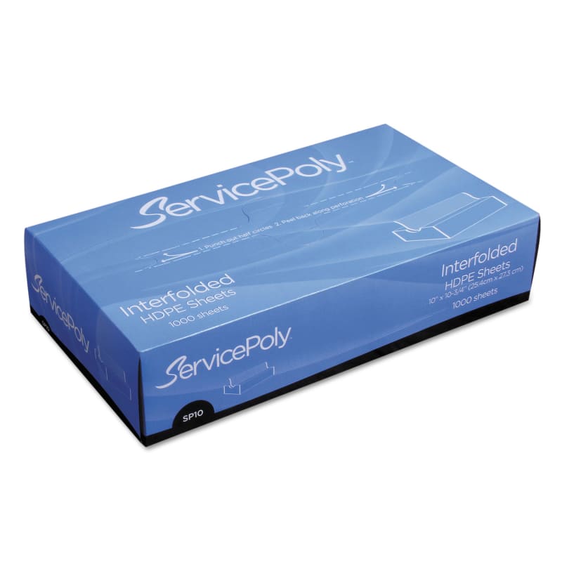 Bagcraft BGC014010 Poly Pick Up Sheets, 10 x 10.75, Clear, 1,000/Box, 10 Boxes/Carton