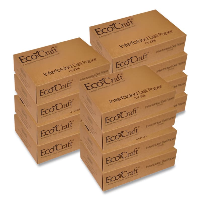 Bagcraft BGC016008 Ecocraft Interfolded Soy Wax Deli Sheets, 8 X 10.75, 500/box, 12 Boxes/carton