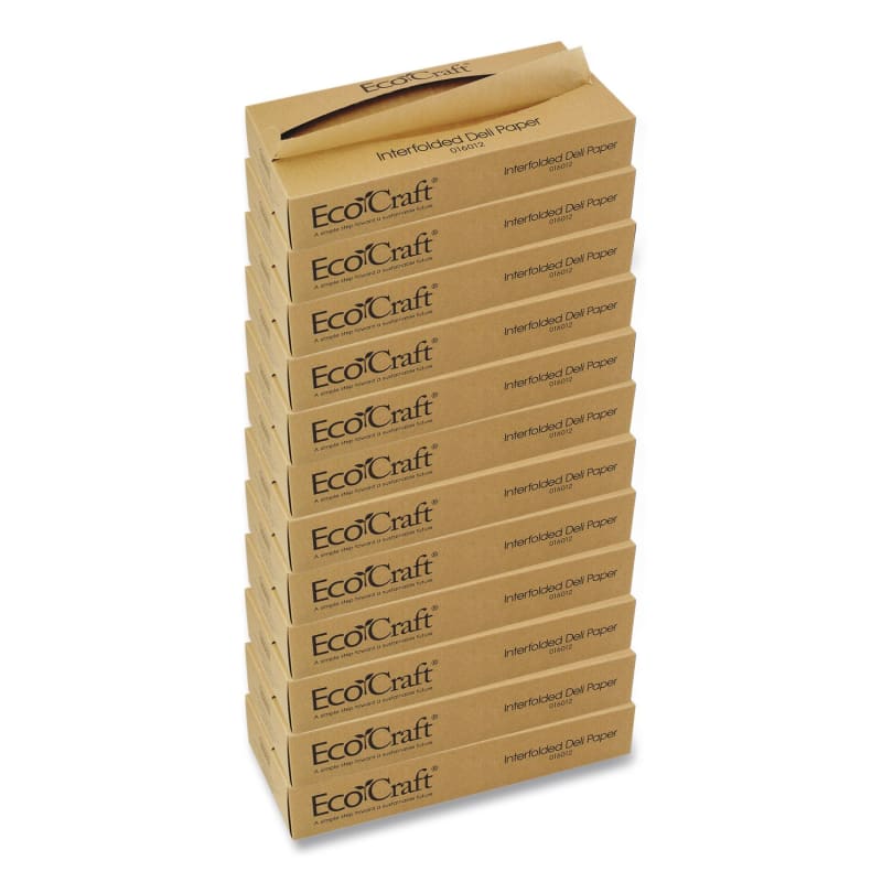 Bagcraft BGC016012 Ecocraft Interfolded Soy Wax Deli Sheets, 12 X 10.75, 500/box, 12 Boxes/carton