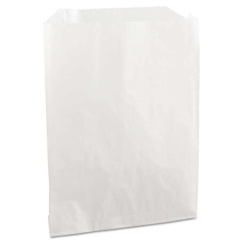 Bagcraft BGC450019 Grease-Resistant Single-Serve Bags, 6" x 0.75" x 7.25", White, 2,000 Bags/Carton