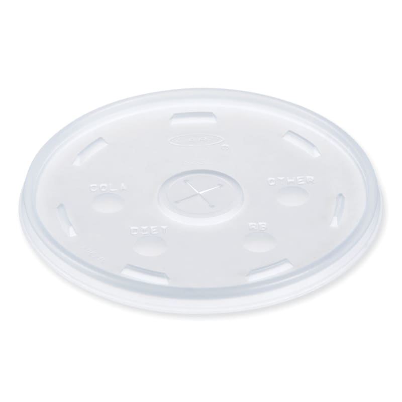 Dart DCC32SL1 Lids for Foam Cups and Containers, Fits 32 oz/44 oz/60 oz Hot Cups, Plastic, Translucent, 1,000/Carton