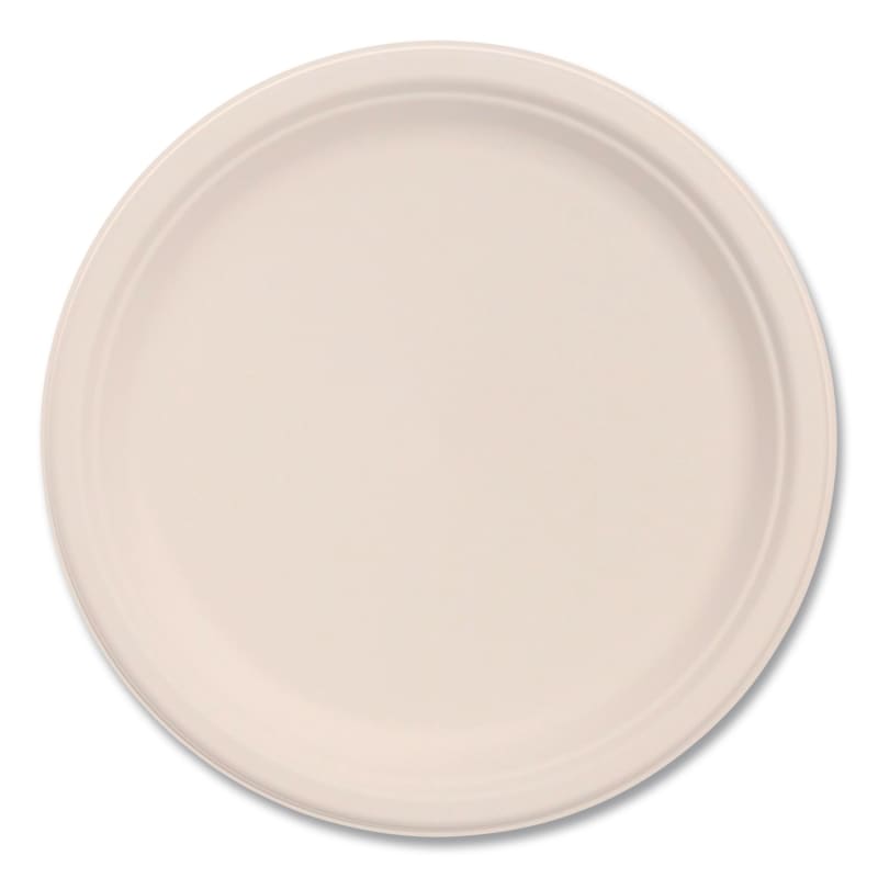Dart DCC9FBRP1 Compostable Molded Fiber Dinnerware, ProPlanet Seal, Plate, 9" dia, Natural, 500/Carton