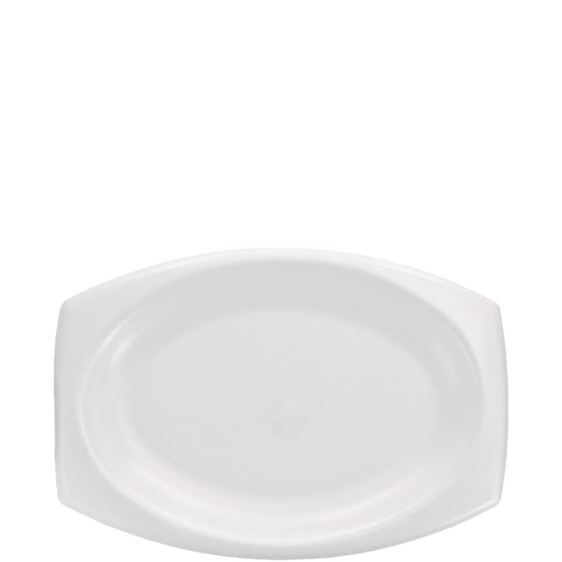 Dart DCC9PRWQR Quiet Classic Laminated Foam Dinnerware, Platter, 6.7 x 9.8, White, 500/Carton