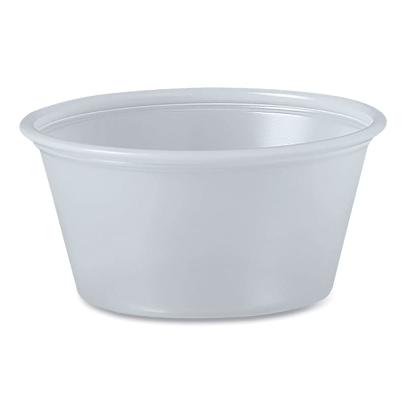 Dart DCCP200N Polystyrene Portion Cups, 2 oz, Plastic, Translucent, 250/Bag, 10 Bags/Carton