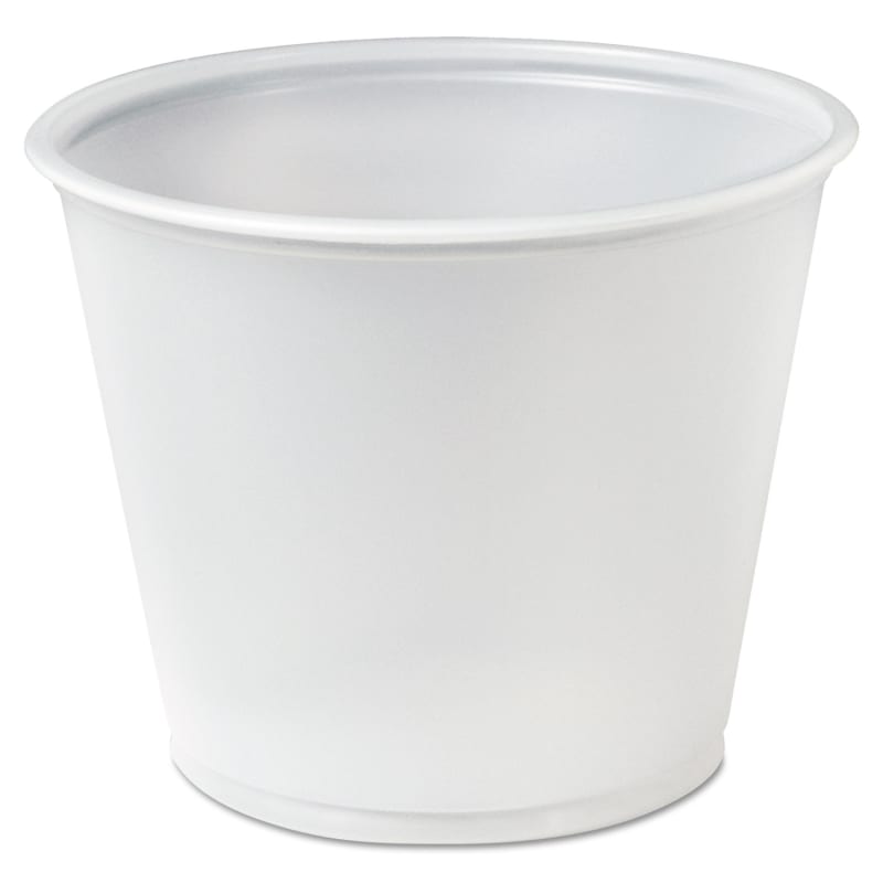 Dart DCCP550N Polystyrene Portion Cups, 5.5 oz, Plastic, Translucent, 250/Bag, 10 Bags/Carton