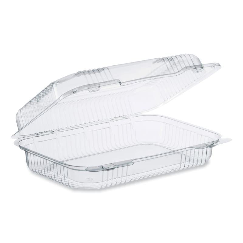 Dart DCCPET32UT1 StayLock Clear Hinged Lid Containers, 6.8 x 9.4 x 2.6, Clear, Plastic, 125/Pack, 2 Packs/Carton