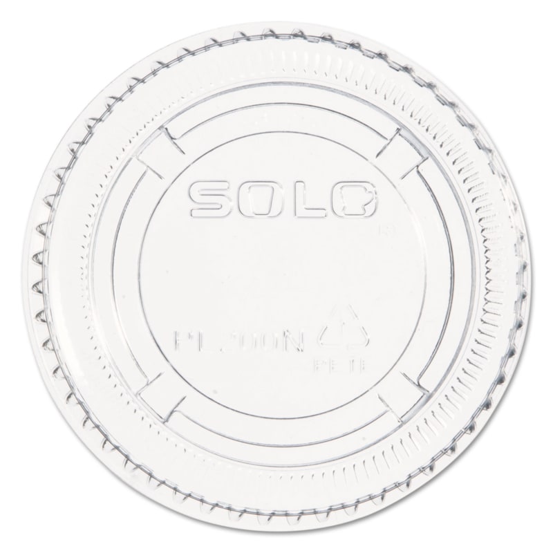 Dart DCCPL200N Portion/Souffle Cup Lids, Fits 1.5 oz to 2.5 oz Portion Cups, Plastic, Clear, 2,500/Carton