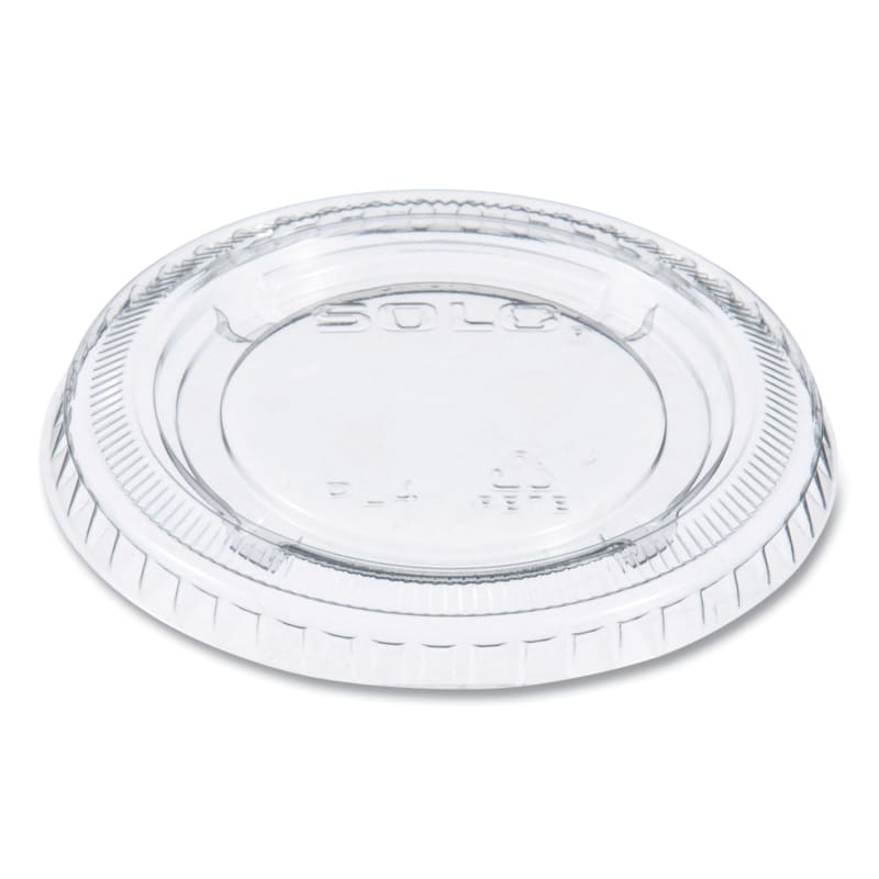 Dart DCCPL4N Portion/Souffle Cup Lids, Fits 3.25 oz to 9 oz Portion Cups, Plastic, Clear, 125/Pack, 20 Packs/Carton