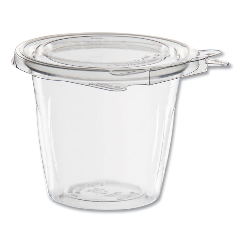 Dart DCCSC12F SafeSeal Tamper-Resistant, Tamper Evident Bowls, Flat Lid, 12 oz, 4.36 x 8.84 x 3.51, Clear, Plastic, 256/Carton