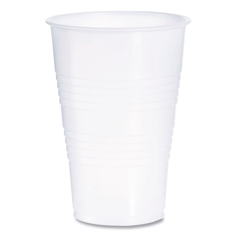 Dart DCCY16T High-Impact Polystyrene Cold Cups, 16 oz, Plastic, Translucent, 50/Sleeve, 20 Sleeves/Carton