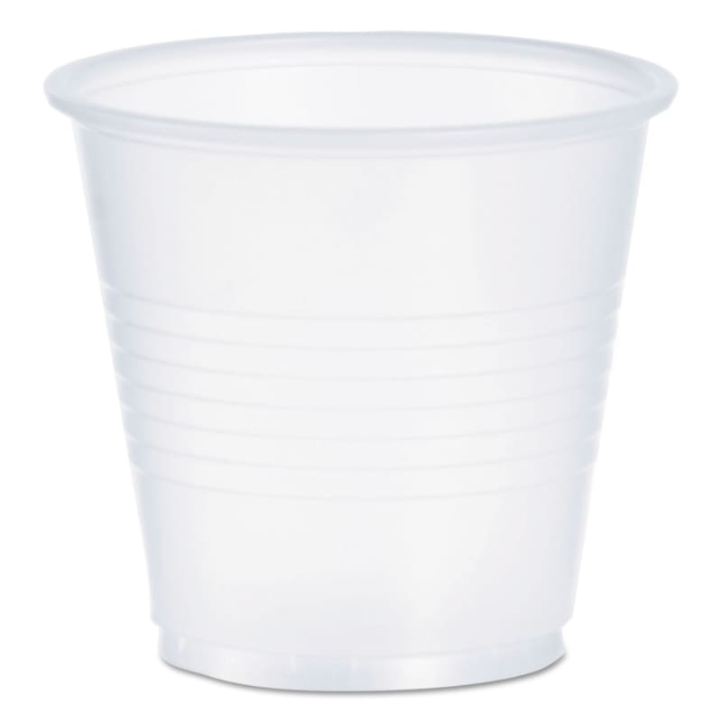 Dart DCCY35PK High-Impact Polystyrene Cold Cups, 3.5 oz, Plastic, Translucent, 100/Pack
