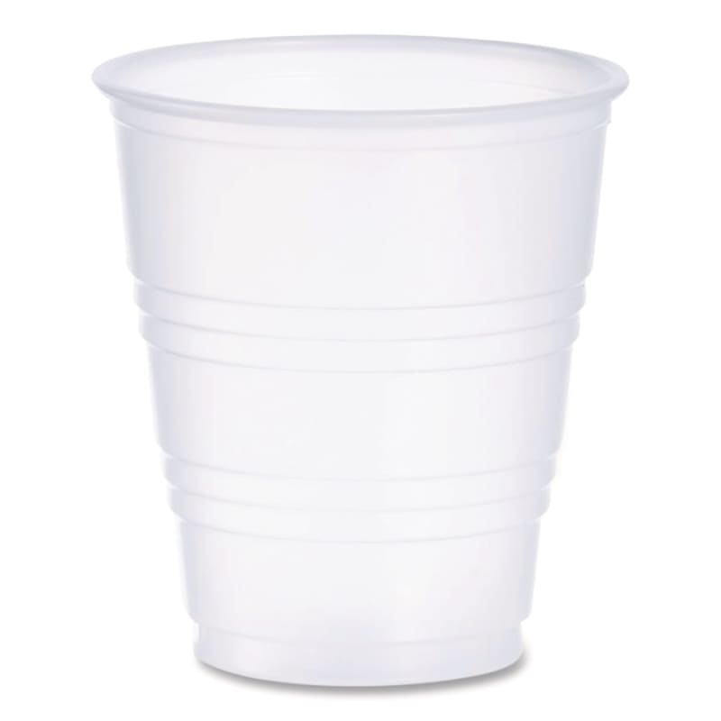 Dart DCCY5CT High-Impact Polystyrene Cold Cups, 5 oz, Plastic, Translucent, 100/Sleeve, 25 Sleeves/Carton