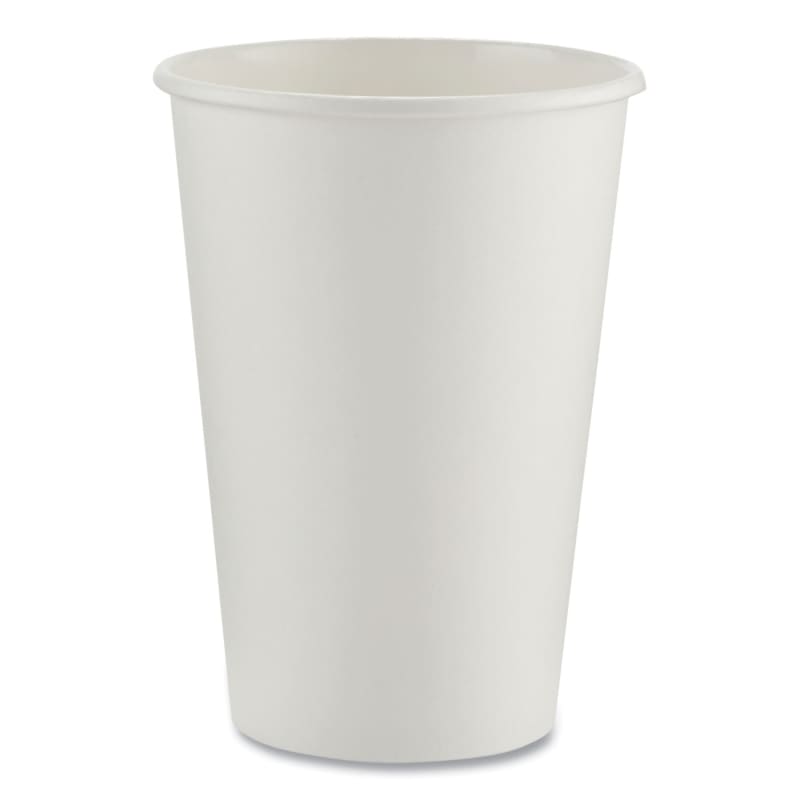 Dixie DXE2346W Paper Hot Cups, 16 Oz, White, 50/sleeve, 20 Sleeves/carton