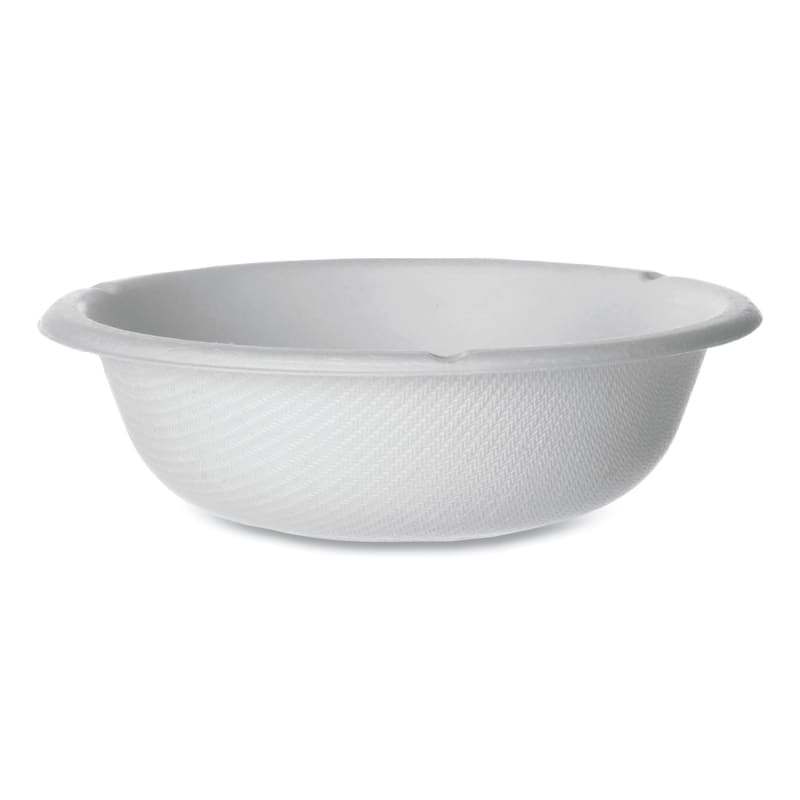 Eco-Products ECOEPBL6NFA Vanguard Renewable and Compostable Sugarcane Bowls, 6 oz, White, 1,800/Carton