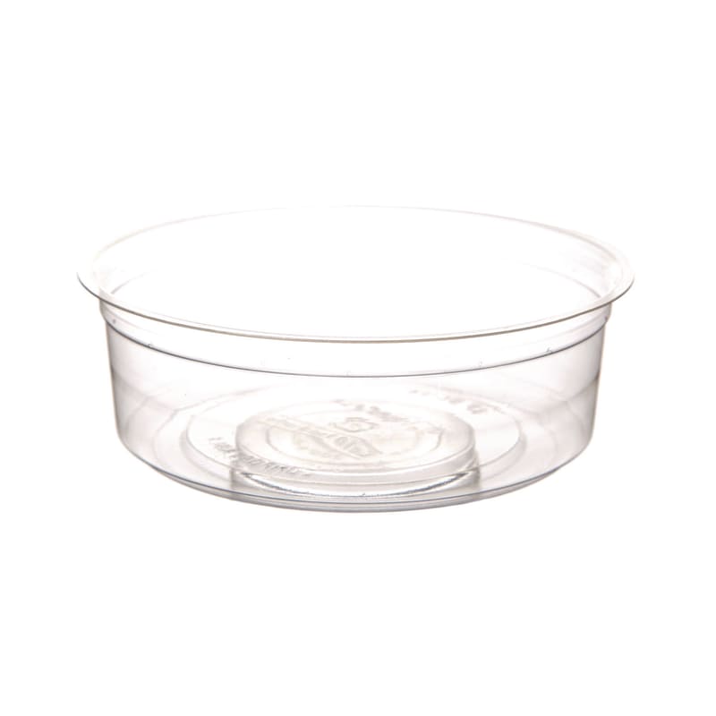 Eco-Products ECOEPRDP8 Renewable and Compostable Round Deli Containers, 8 oz, Clear, Plastic, 50/Pack, 10 Packs/Carton