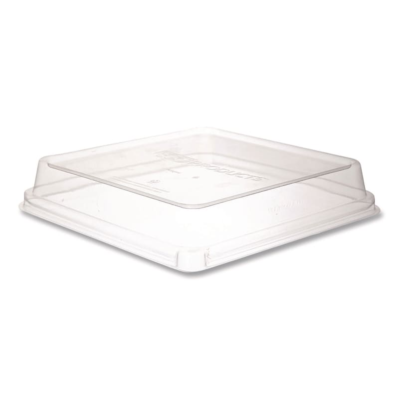 Eco-Products ECOEPSCS9SLID Renewable and Compostable Lids, 8.8 x 8.8 x 1.64, Clear, Plastic, 200/Carton