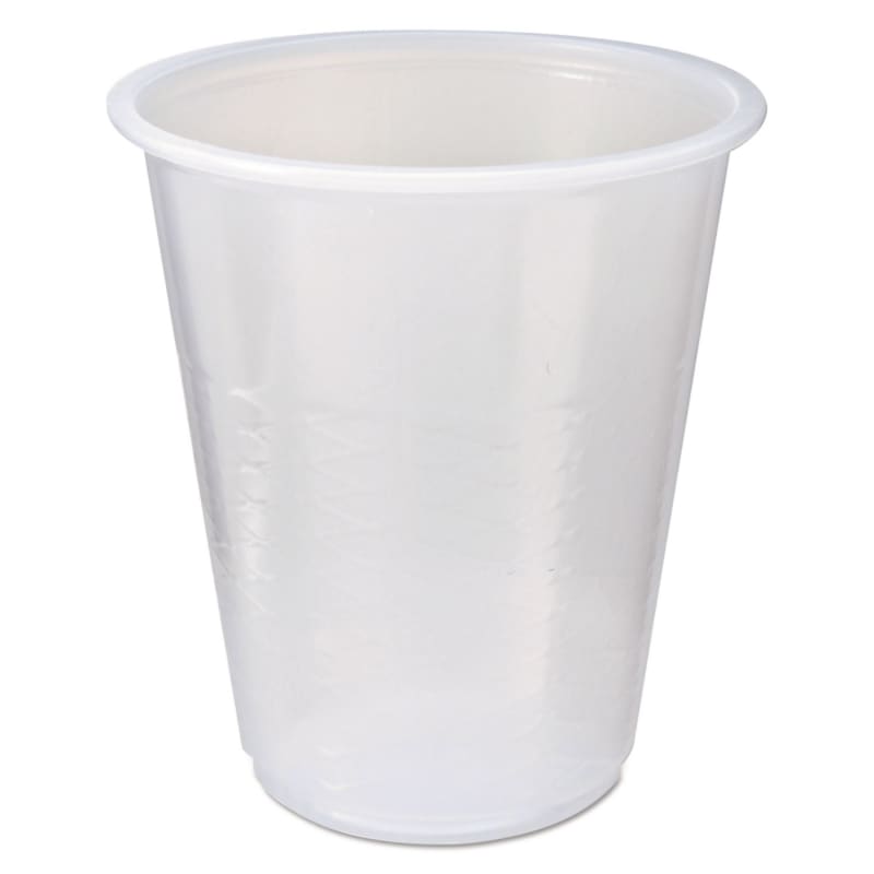 Fabri-Kal FABRK3 RK Crisscross Cold Drink Cups, 3 oz, Plastic, Clear, 100/Bag, 25 Bags/Carton