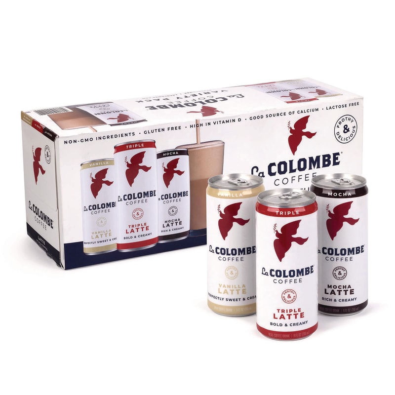 La Colombe GRR22002272 Draft Latte Cold Brew, Assorted Flavors, 9 oz Can, 12/Carton