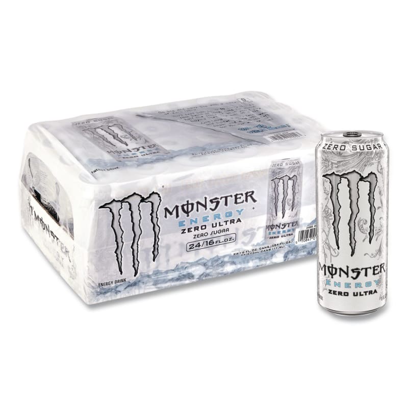 Monster Energy GRR22002677 Ultra Zero, Original, 16 oz Bottle, 24/Carton