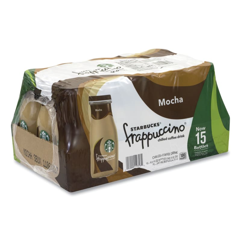 Starbucks GRR90000049 Frappuccino Coffee, 9.5 oz Bottle, Mocha, 15/Carton
