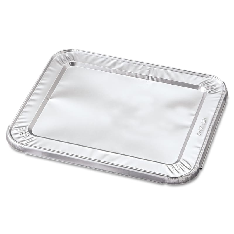 HFA HFA204930 Steam Pan Foil Lids, Fits Half-Size Pan, 30 Gauge, 12.27 x 10.44, 100/Carton