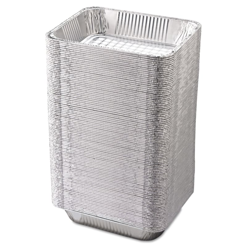 HFA HFA32135 Aluminum Steam Table Pans, Half-Size Deep, 10.38" x 2.56" x 12.75", 100/Carton