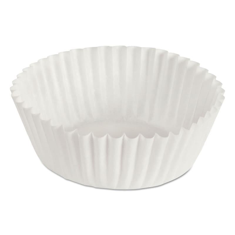 Hoffmaster HFM610020 Fluted Bake Cups, 2 oz, 1.75 x 1.3 x 1.3, White, Paper, 500/Pack, 20 Packs/Carton