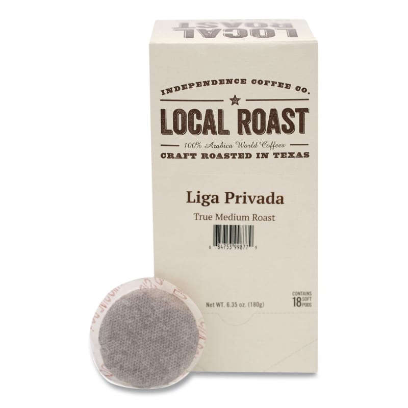 Independence Coffee Co. ICCICF18053 Liga Privida Coffee Pods, 18/Box