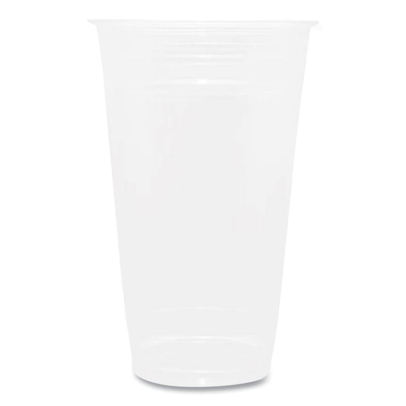 Karat KRTCKC24 PET Plastic Cups, 24 oz, Clear, 600/Carton