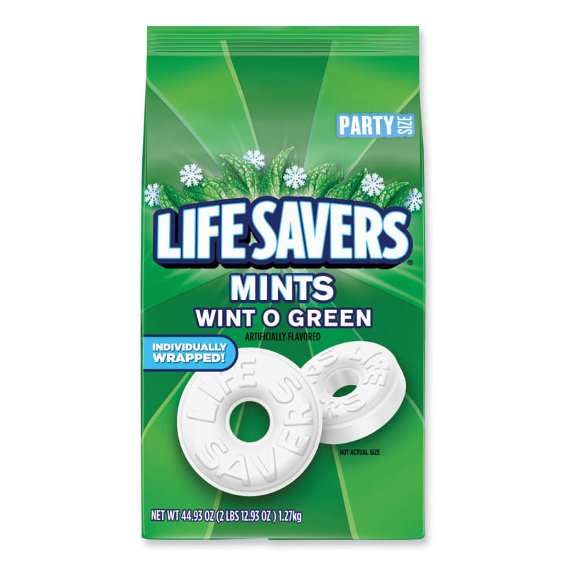 LifeSavers LFS21524 Hard Candy Mints, Wint-O-Green, 44.93 oz Bag