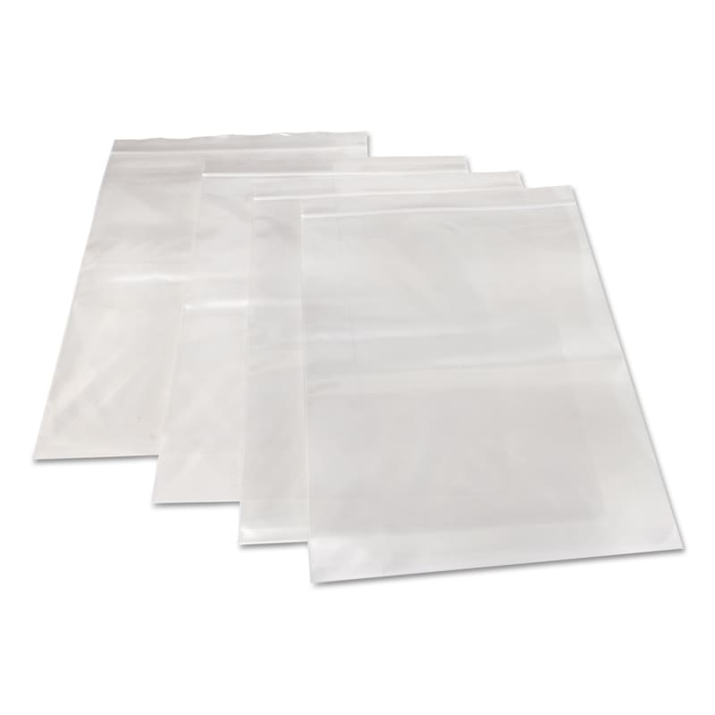 BagCo MGPMGZ4P0912 Zippit Resealable Bags, 4 mil, 9" x 12", Clear, 100 Bags/Pack, 5 Packs/Carton