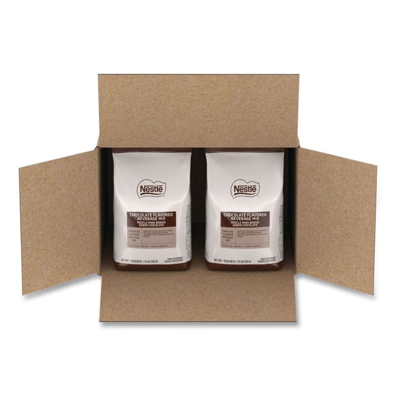 Nescafé NES81794CT Premium Hot Chocolate Mix, Rich Chocolate, 1.75 lb Bag, 6/Carton