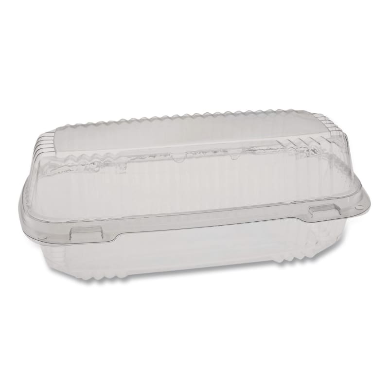 Pactiv Evergreen PCTYCI81048 ClearView SmartLock Hinged Lid Container, 23 oz, 8.5 x 4 x 2.5, Clear, Plastic, 250/Carton